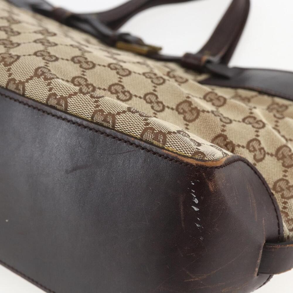 GUCCI GG Canvas Tote Bag Beige Gold 106251 Auth 162943 - Picture 15 of 16